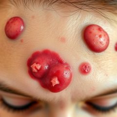 Podskórne krostki na czole – przyczyny, objawy i leczenie