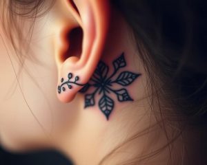 Tatuaż za uchem: znaczenie, wzory i pielęgnacja tatuażu